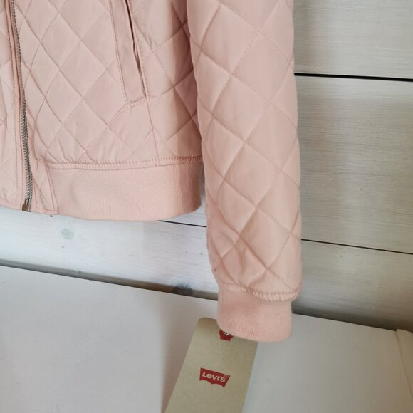Levis Quilted Pink Bomber Jacket - NWT - Large - Picture 8 of 13
